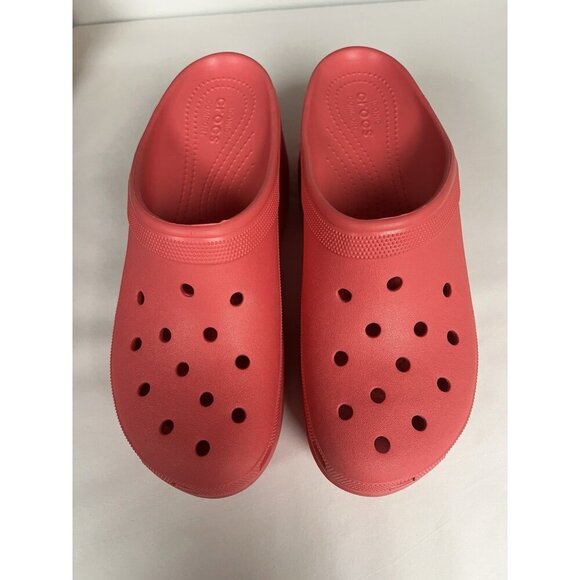 Crocs Siren Clog Womens Size 12 High Heeled Platform Hyper Pink New - Picture 2 of 8